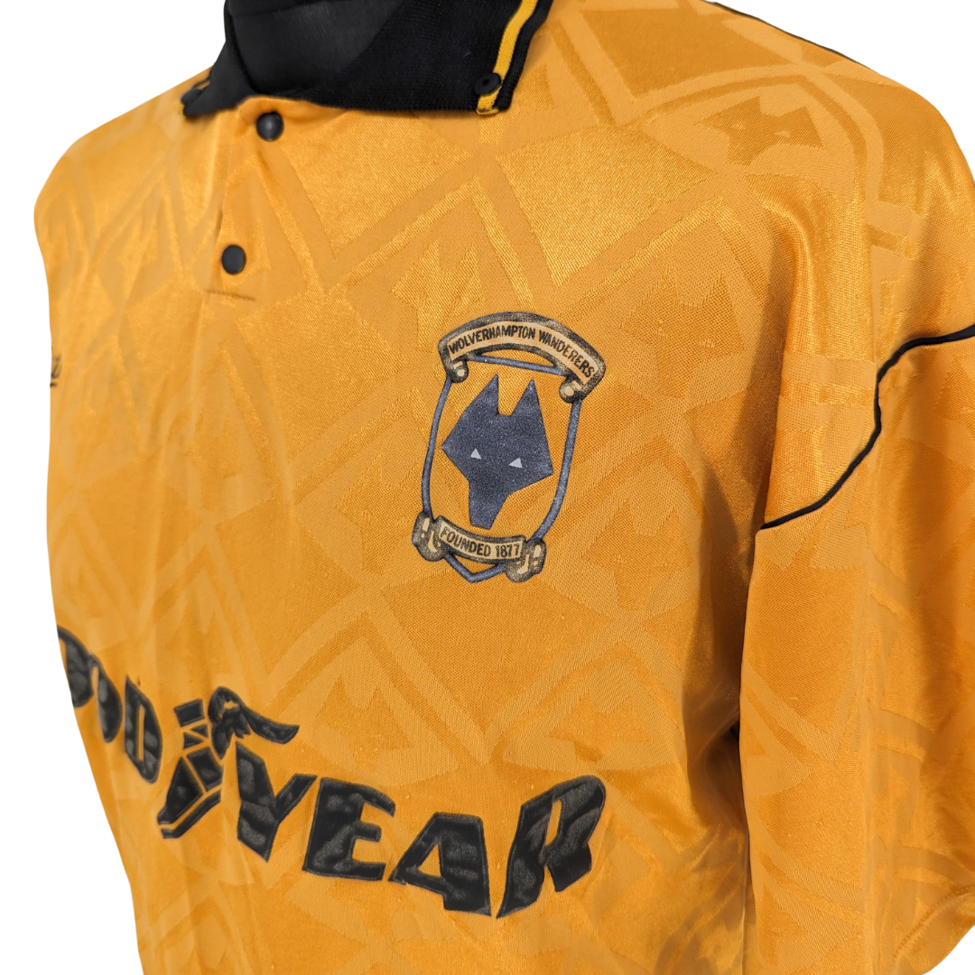 Wolverhampton Wanderers home football shirt 1990/92