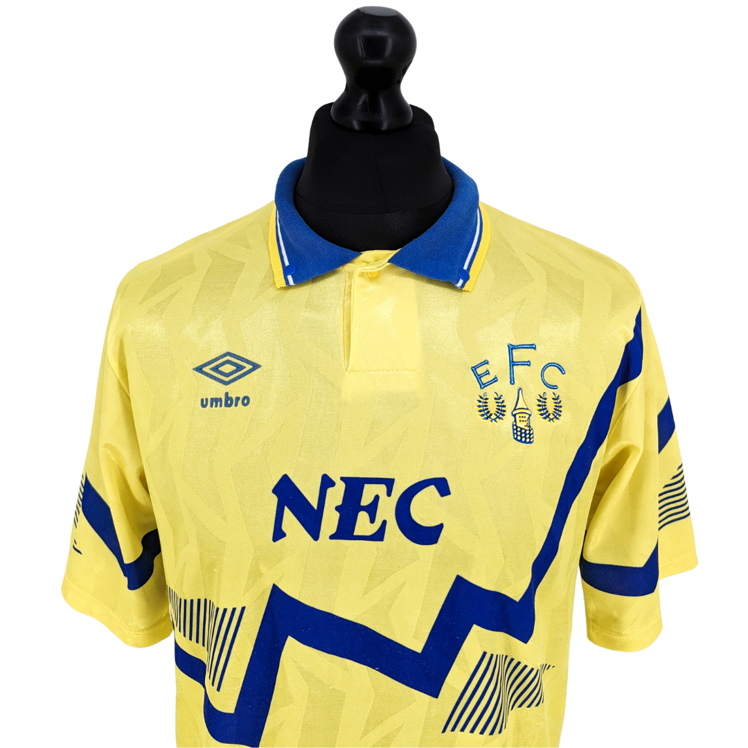 Everton away football shirt 1990/92