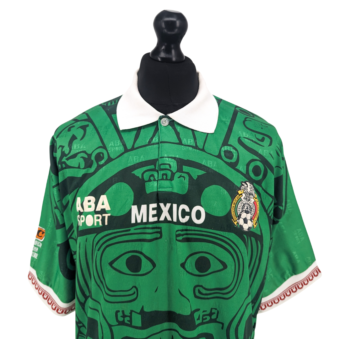 Mexico signed home football shirt 1996/98