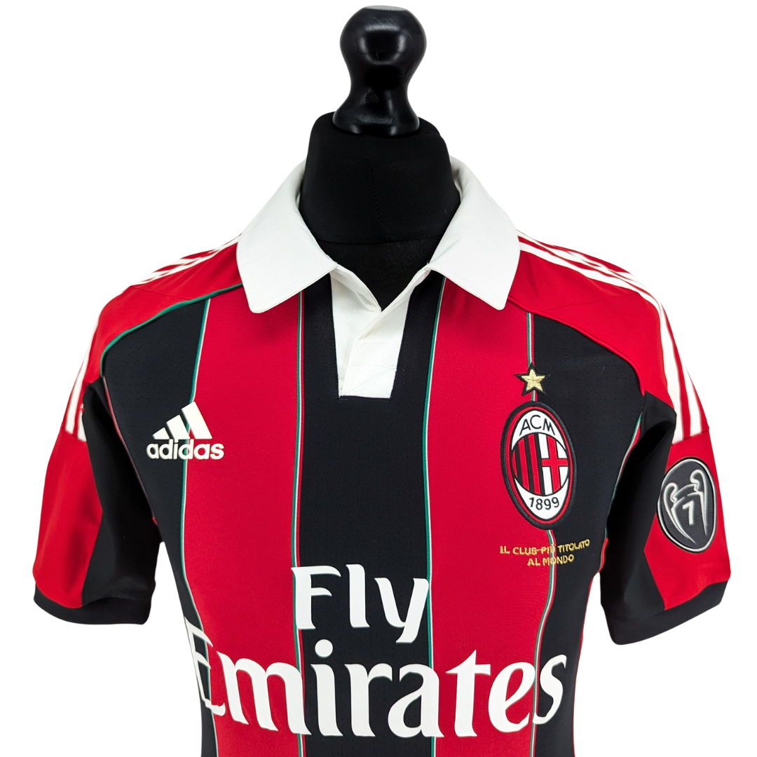 AC Milan signed home football shirt 2012/13