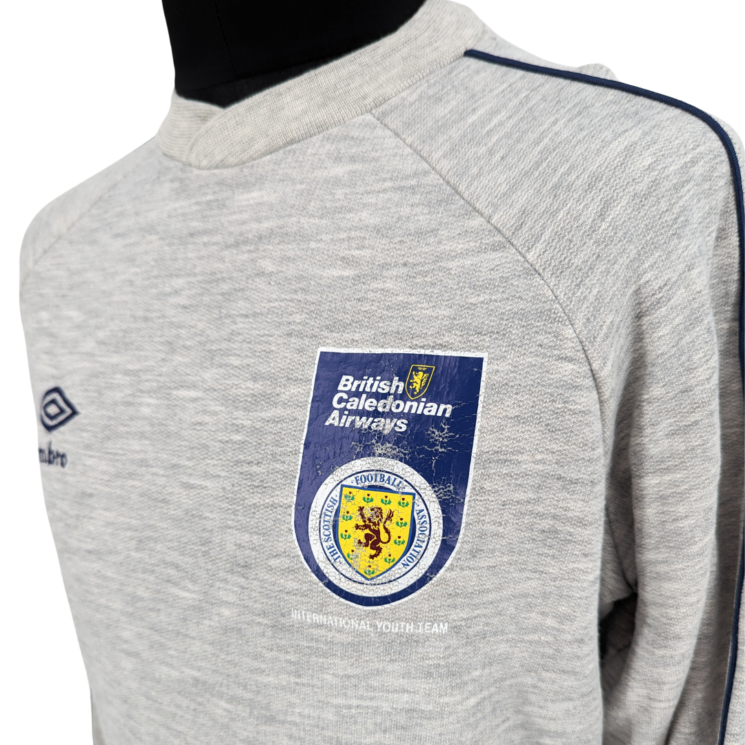 Scotland U18 training football sweatshirt 1982