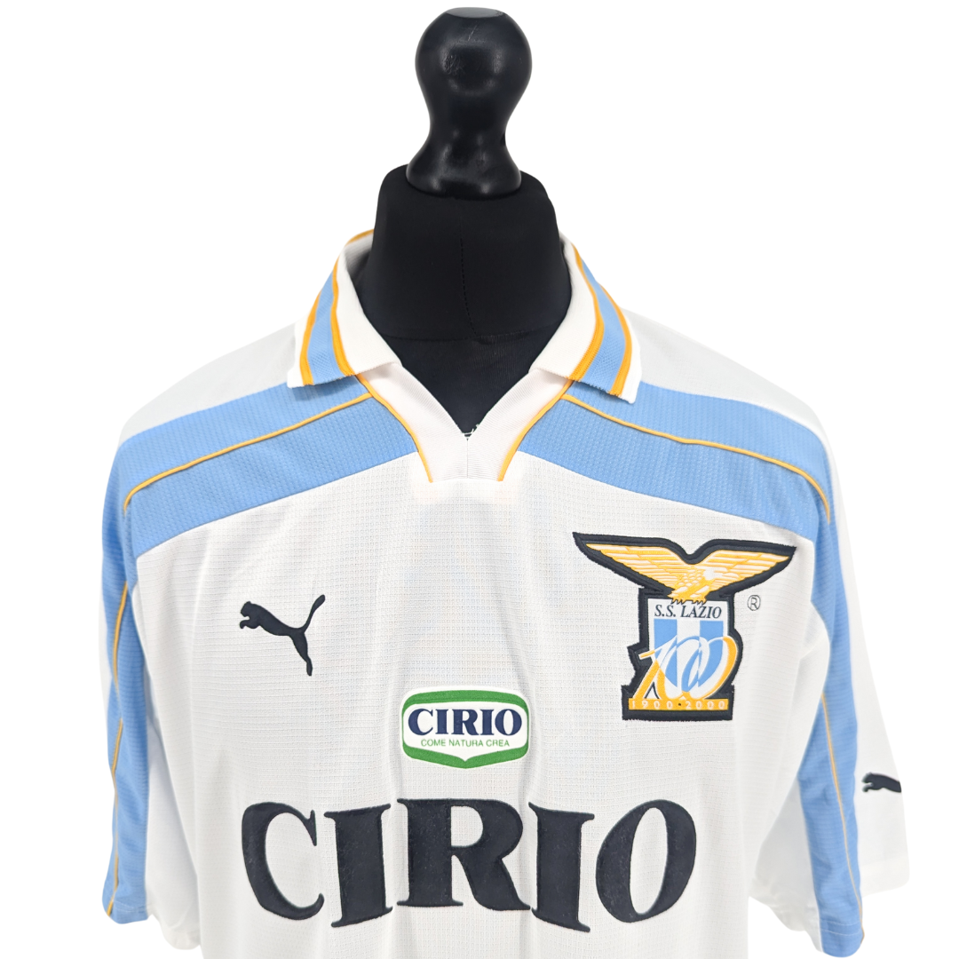 Lazio centenary home football shirt 1999/00