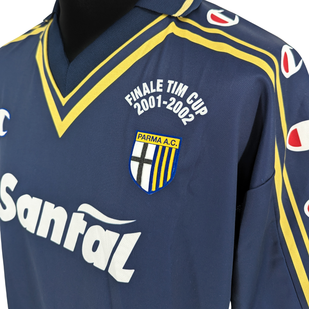 Parma signed 'Finale TIM Cup' away football shirt 2001/02