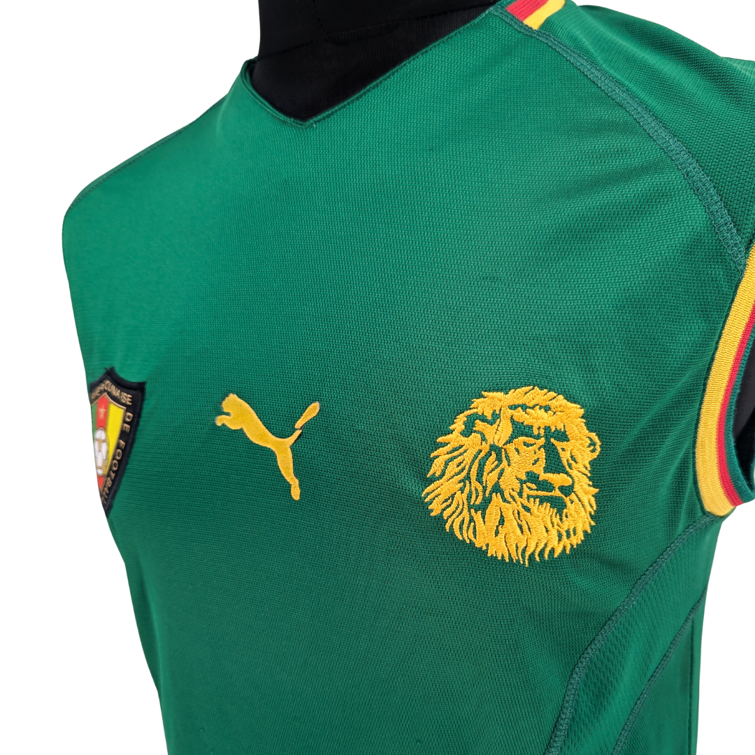 Cameroon home football shirt 2002