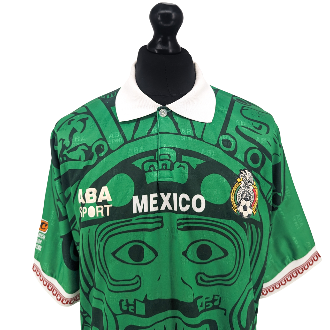 Mexico signed home football shirt 1996/98