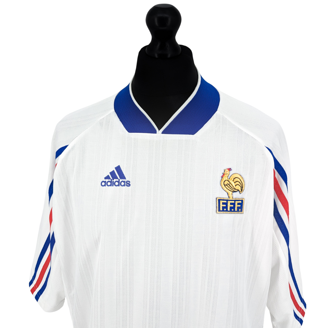 France U18 away football shirt 1998/99