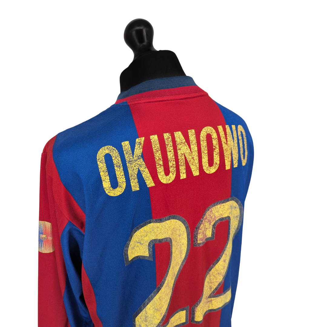 Barcelona signed home football shirt 1998/99 - (L)