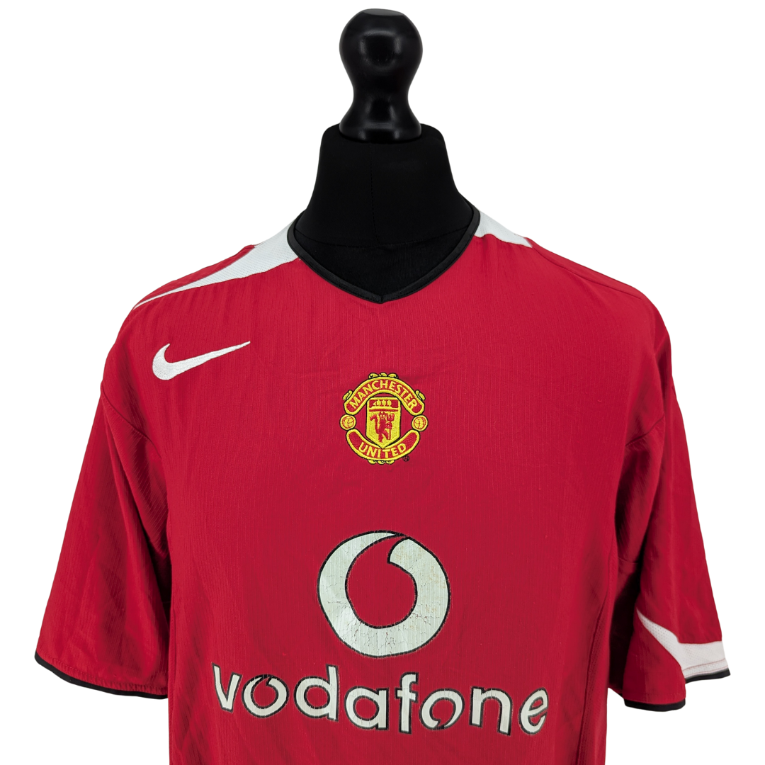 Manchester United home football shirt 2004/06 - (XL)