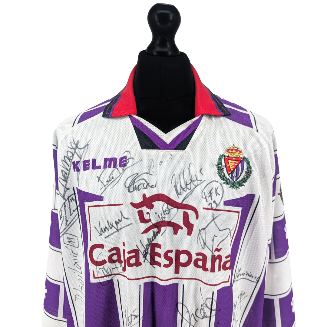 Real Valladolid signed home football shirt 1997/99 - (XL)