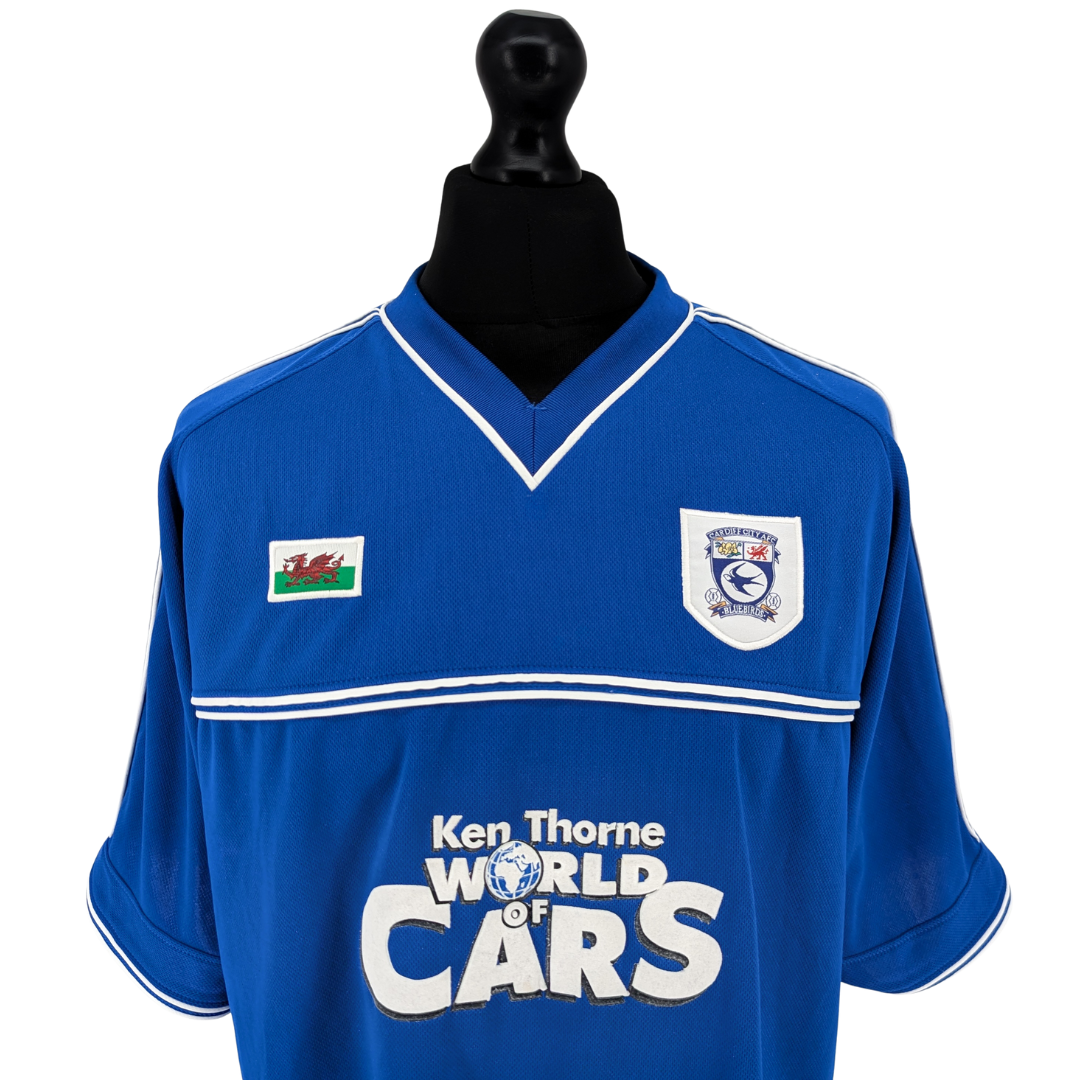 Cardiff City home football shirt 2001/02 - (XL)