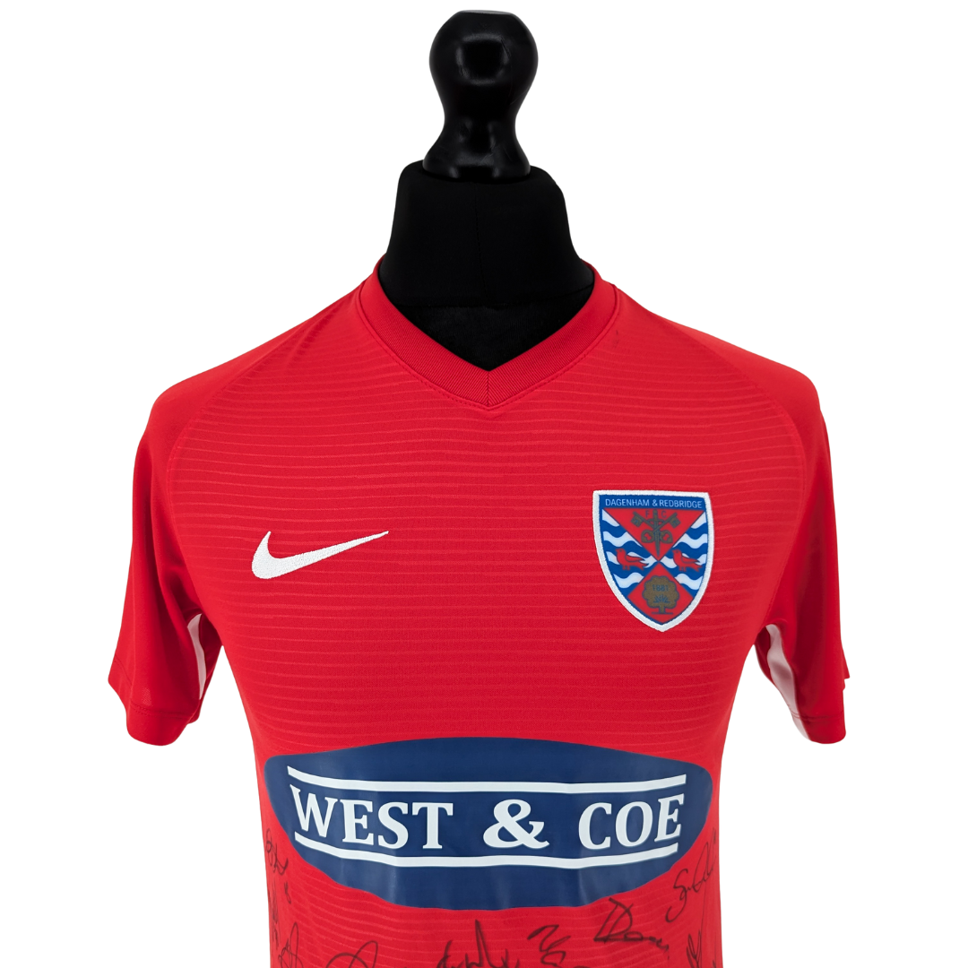 Dagenham & Redbridge signed home football shirt 2020/21 - (S)