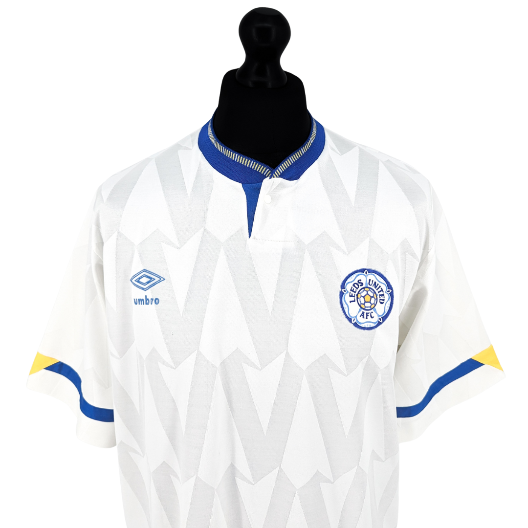 Leeds United home football shirt 1990/92 - (XL)