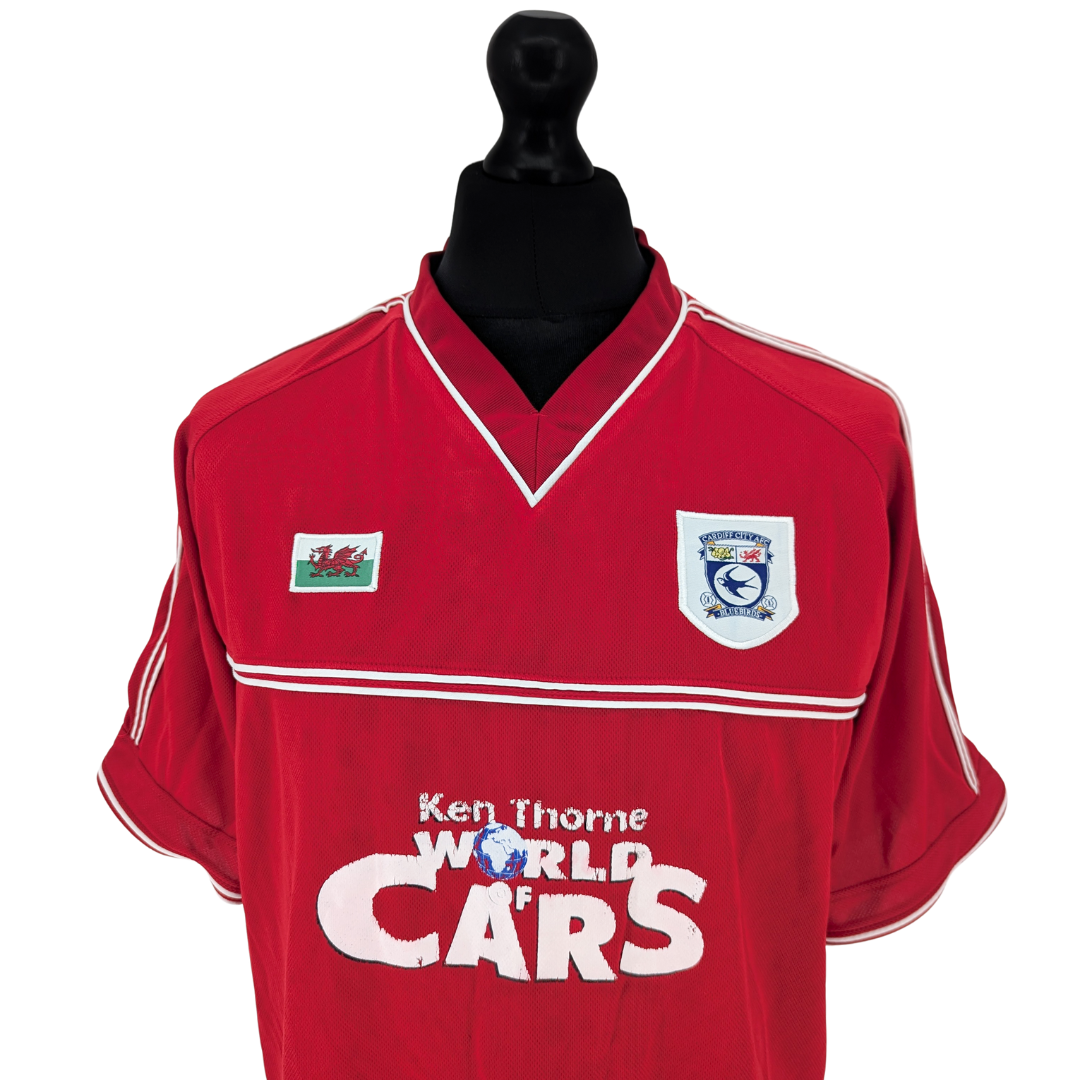 Cardiff City away football shirt 2001/02 - (L)