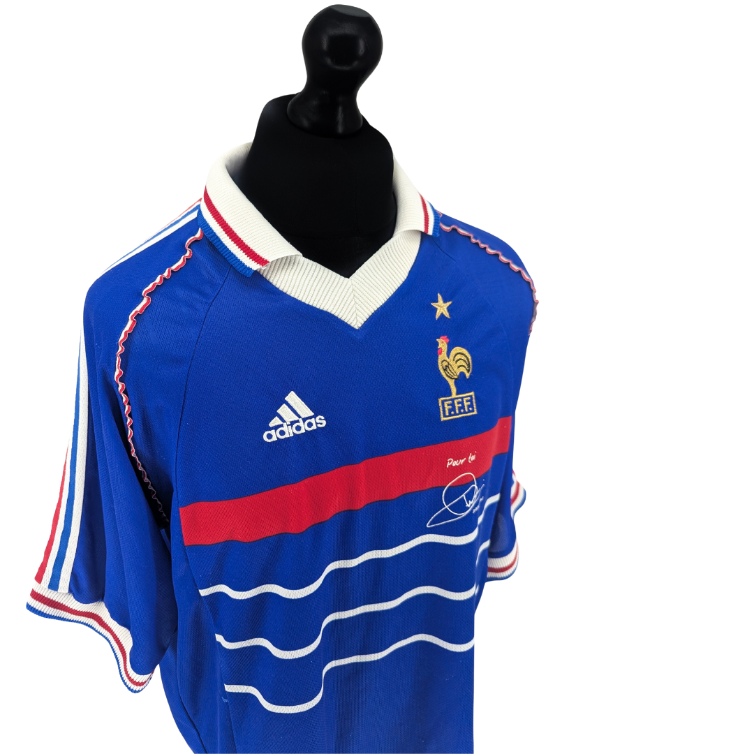France 'Pour Toi Zinedine Zidane' home football shirt 1998/00 - (XL)