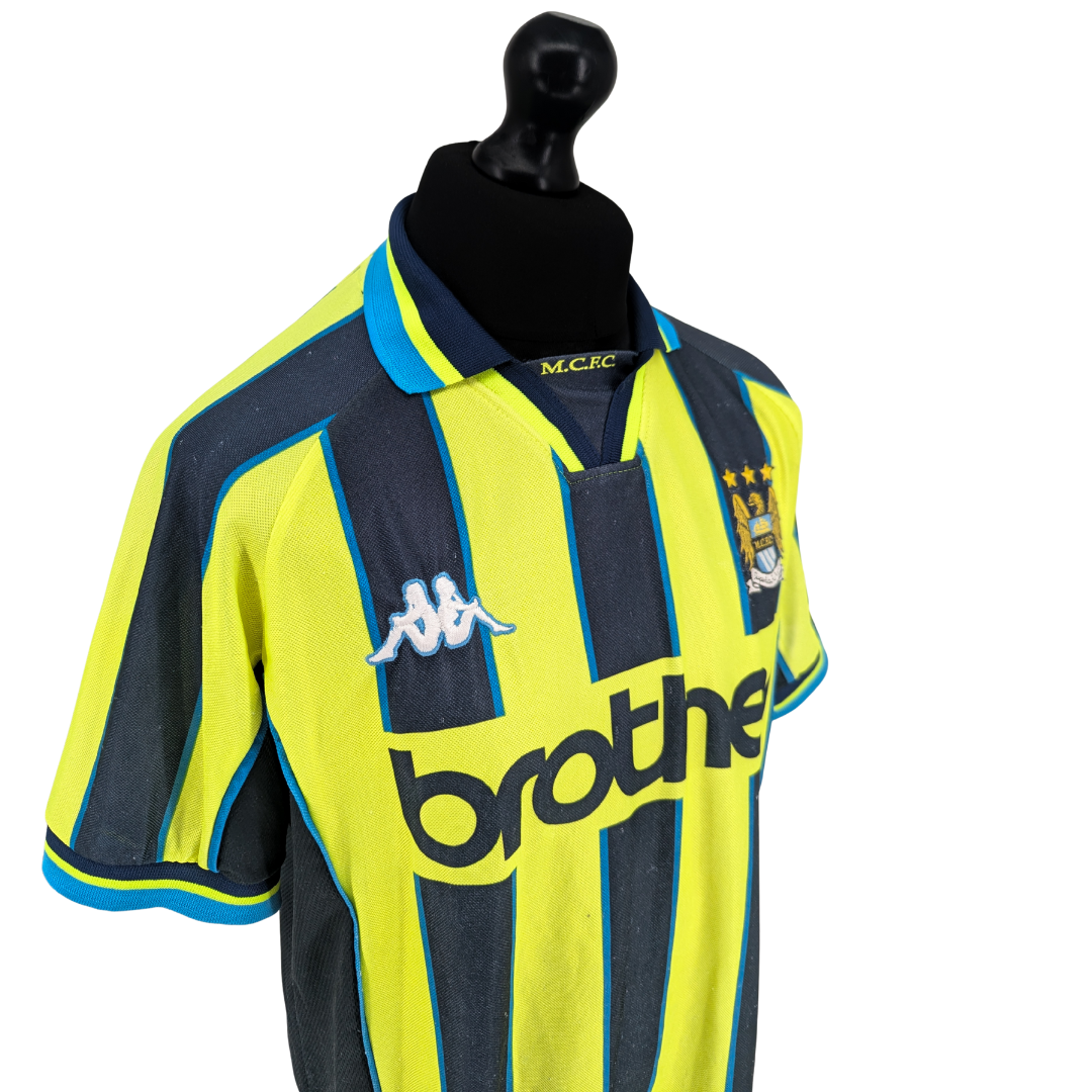 Manchester City away football shirt 1998/99 - (XL)