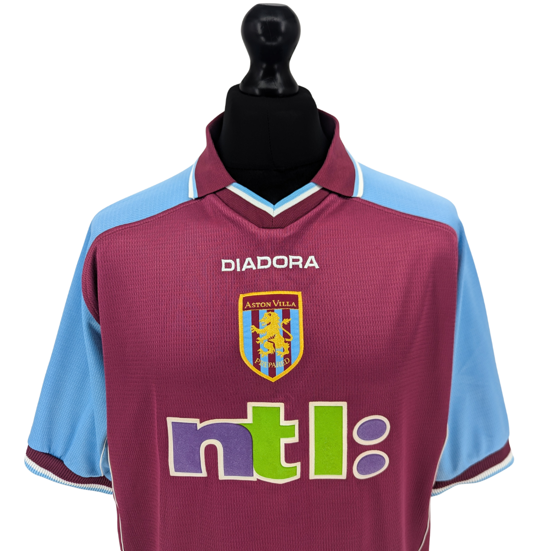 Aston Villa home football shirt 2000/01 - (XL)