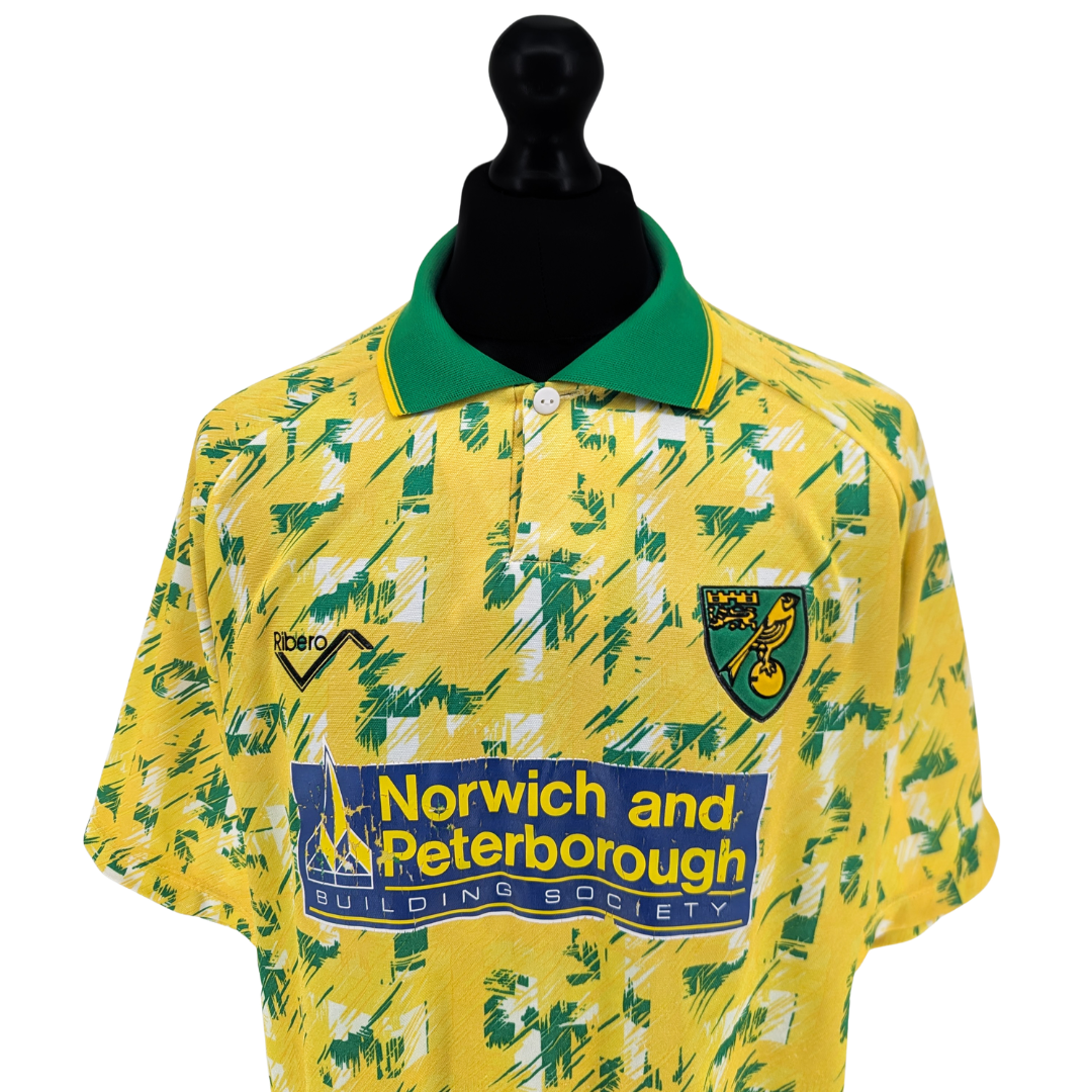 Norwich City home football shirt 1992/94 - (L)