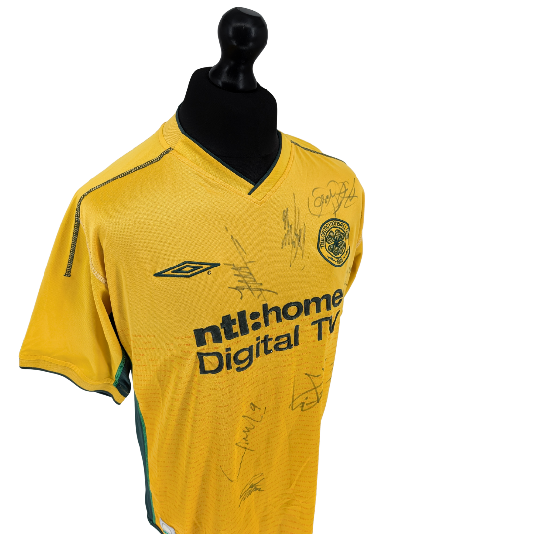 Celtic signed away football shirt 2002/04 - (L)