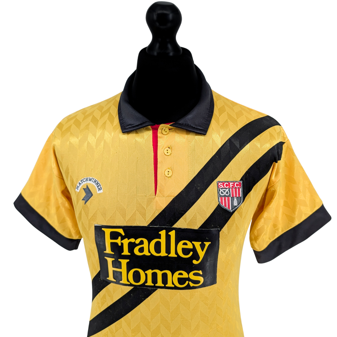 Stoke City away football shirt 1990/91 - (S)