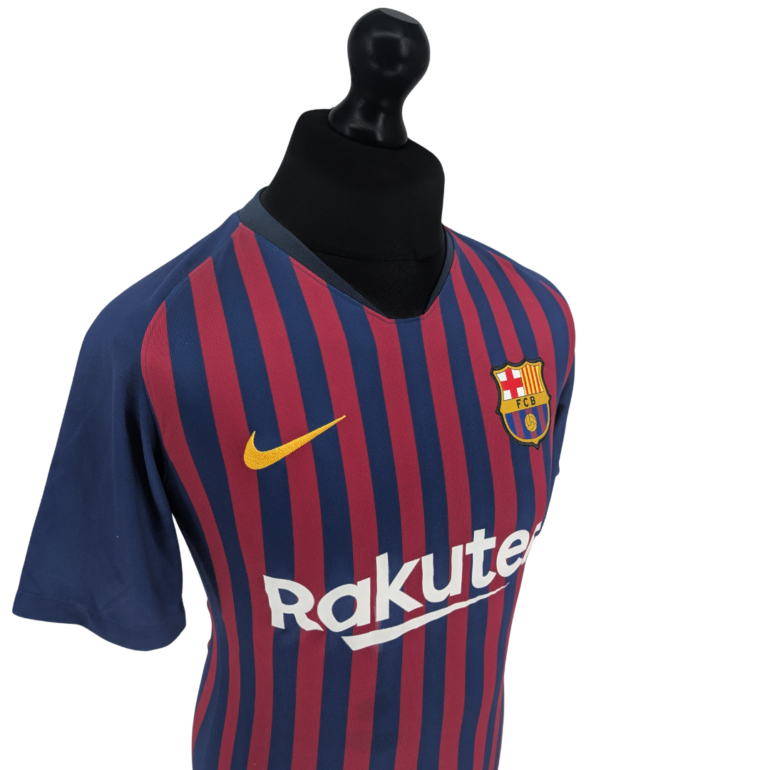 Barcelona signed home football shirt 2018/19 - (S)