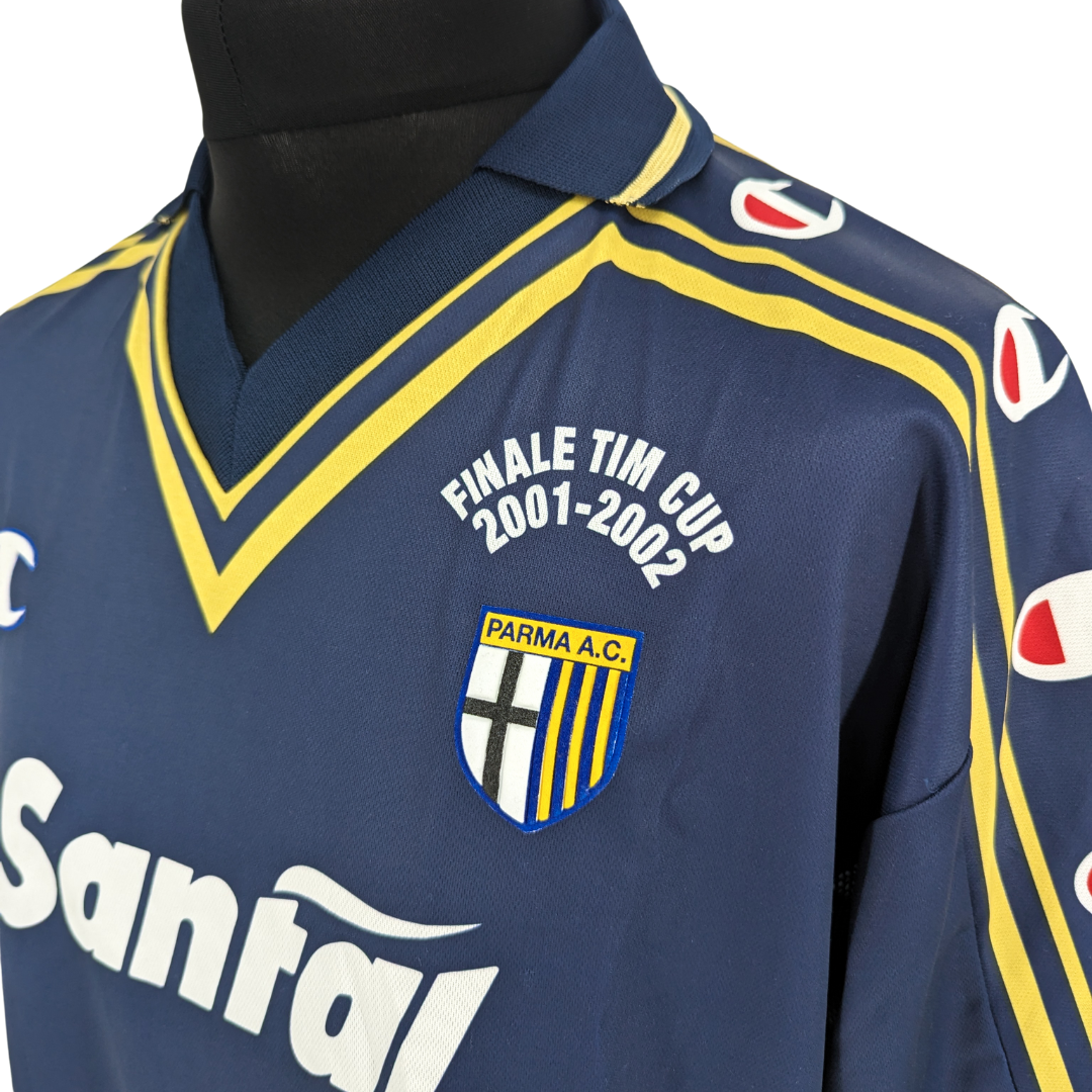 Parma signed 'Finale TIM Cup' away football shirt 2001/02