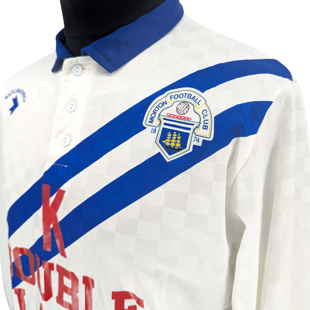 Greenock Morton reserves home football shirt 1989/91