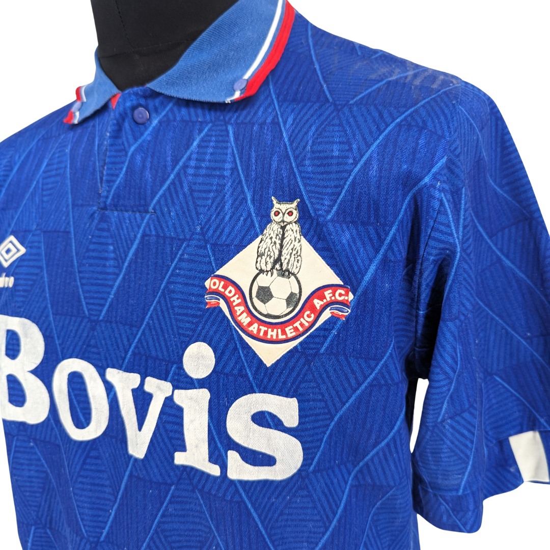 Oldham Athletic home football shirt 1989/91