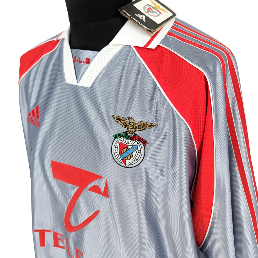 Benfica signed away football shirt 1999/00