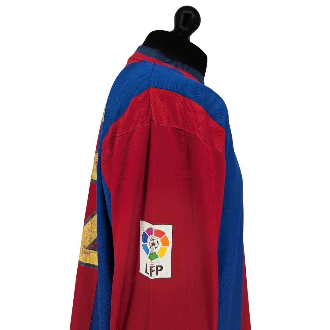 Barcelona signed home football shirt 1998/99 - (L)