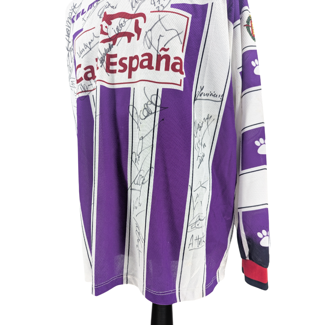 Real Valladolid signed home football shirt 1997/99 - (XL)