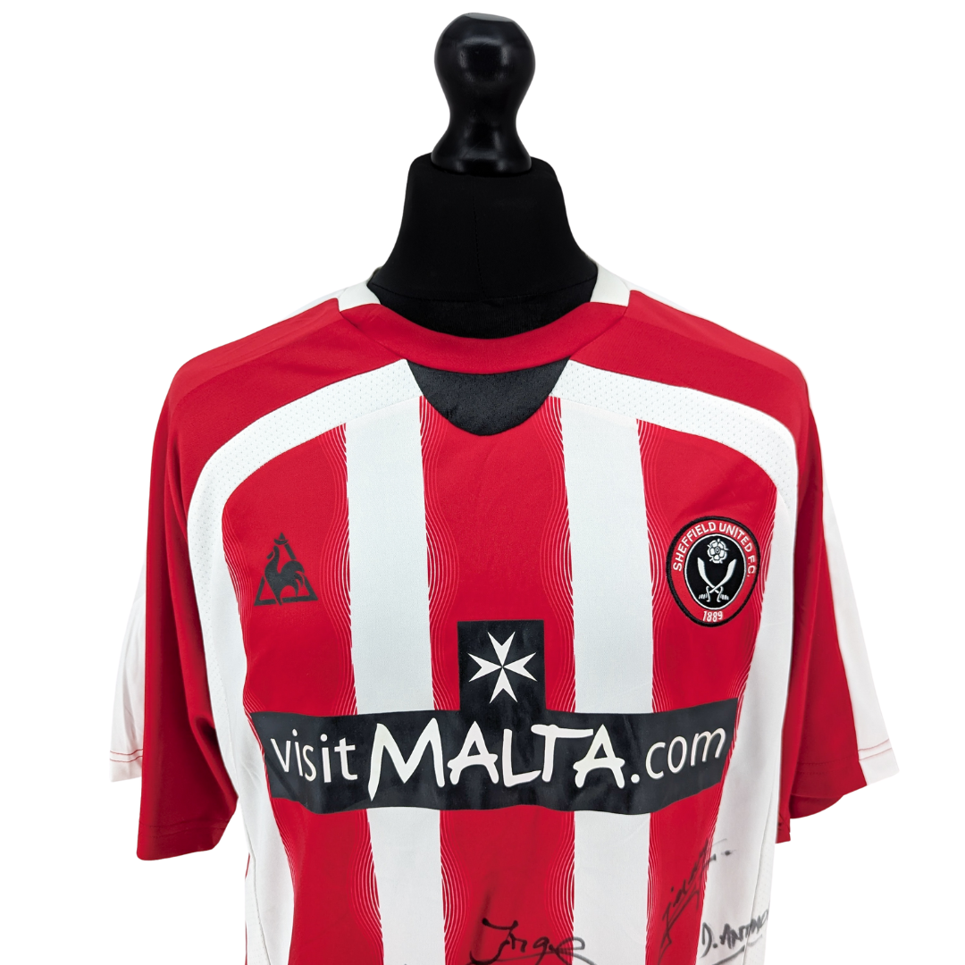 Sheffield United signed home football shirt 2008/09 - (L)