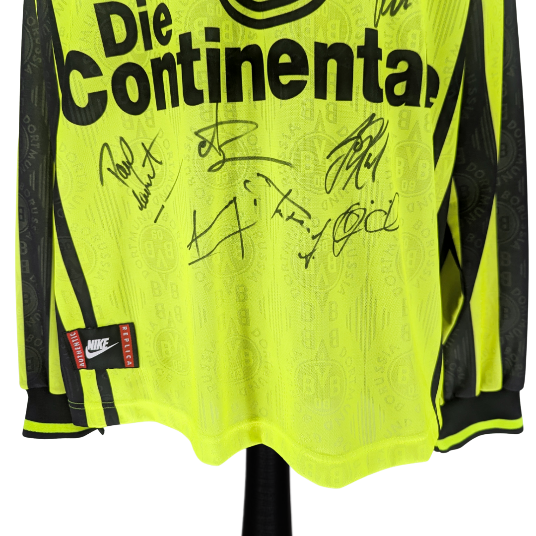 Borussia Dortmund signed home football shirt 1996/97 - (XL)