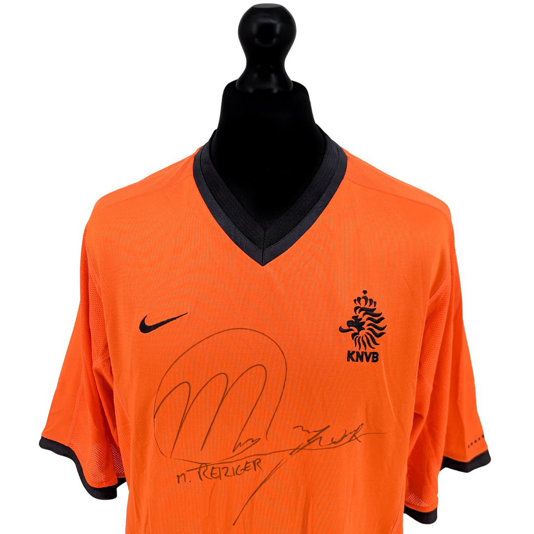 Netherlands signed home football shirt 2000/02 - (XL)