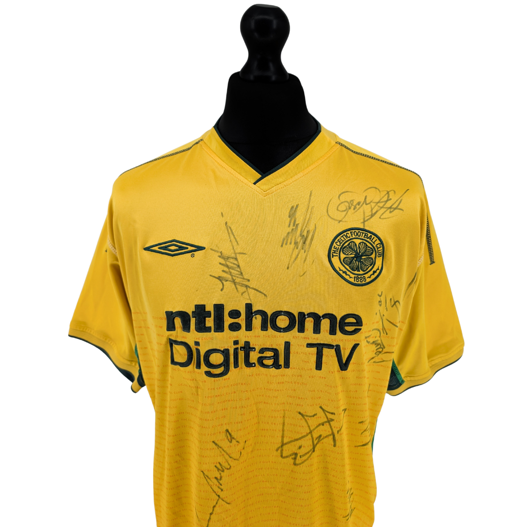 Celtic signed away football shirt 2002/04 - (L)