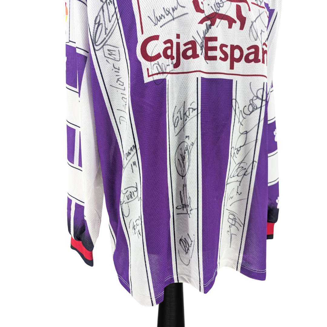 Real Valladolid signed home football shirt 1997/99 - (XL)