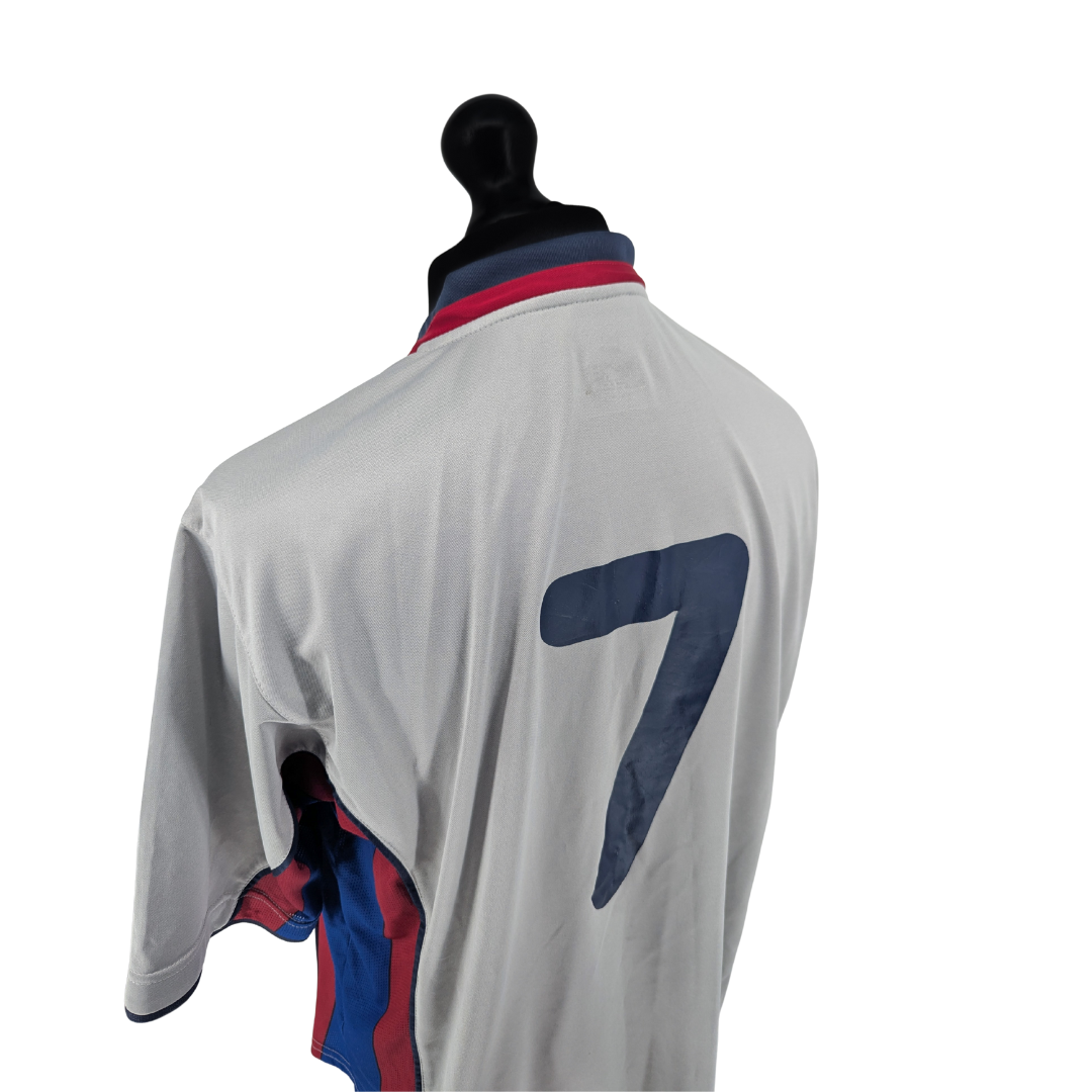 Barcelona signed away football shirt 1998/01 - (XL)