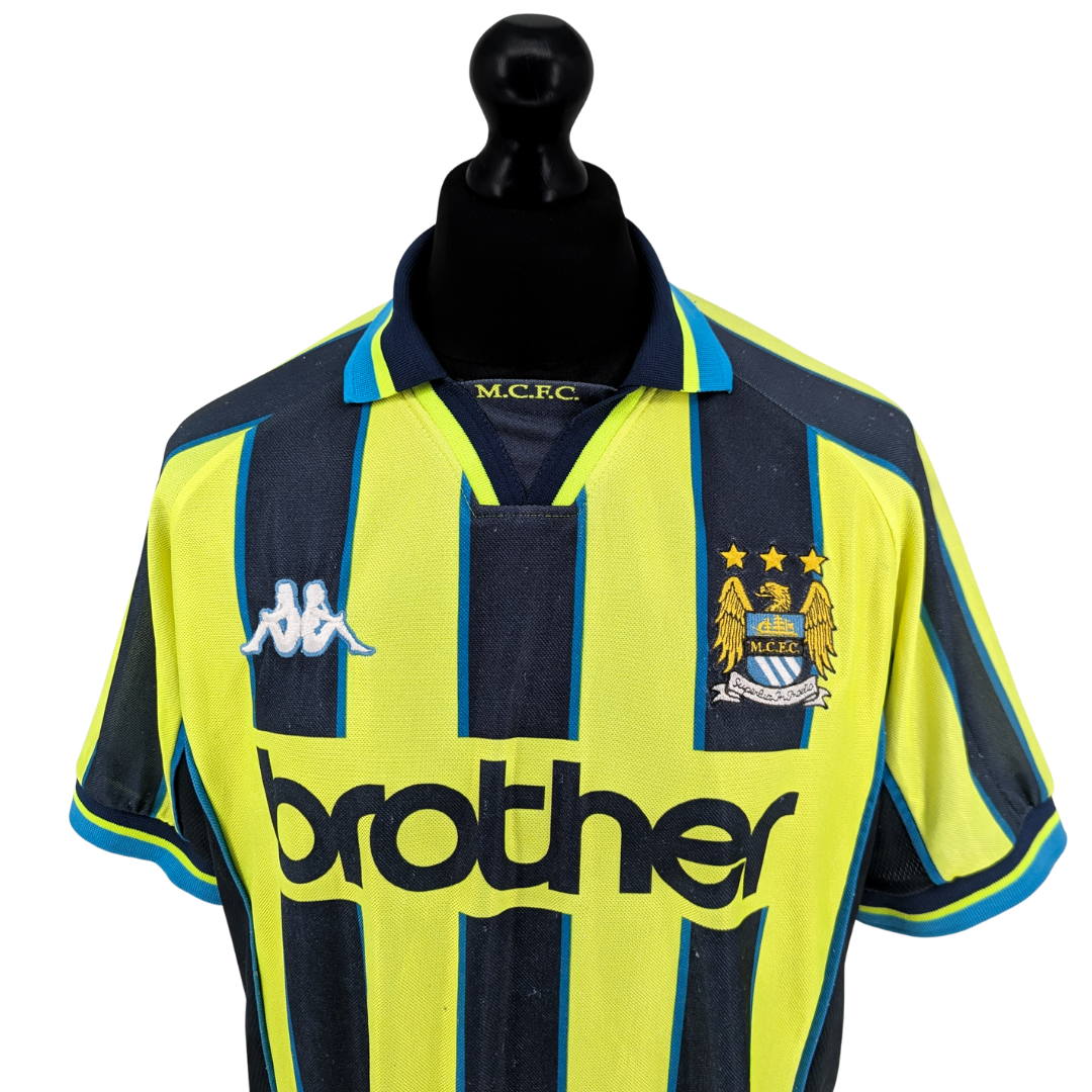Manchester City away football shirt 1998/99 - (XL)