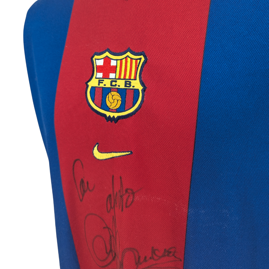Barcelona signed home football shirt 1998/99 - (L)