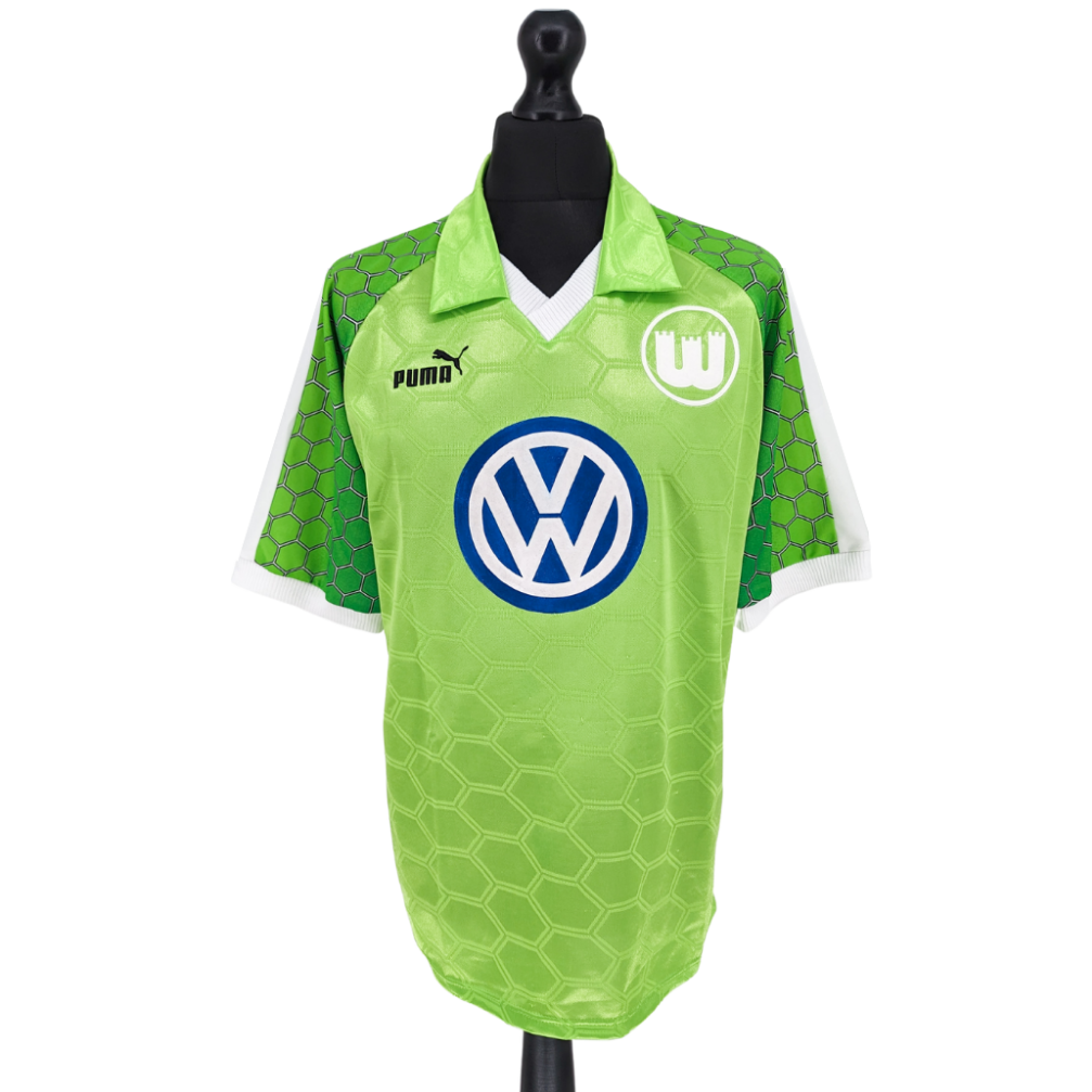 Wolfsburg signed home football shirt 1997/98