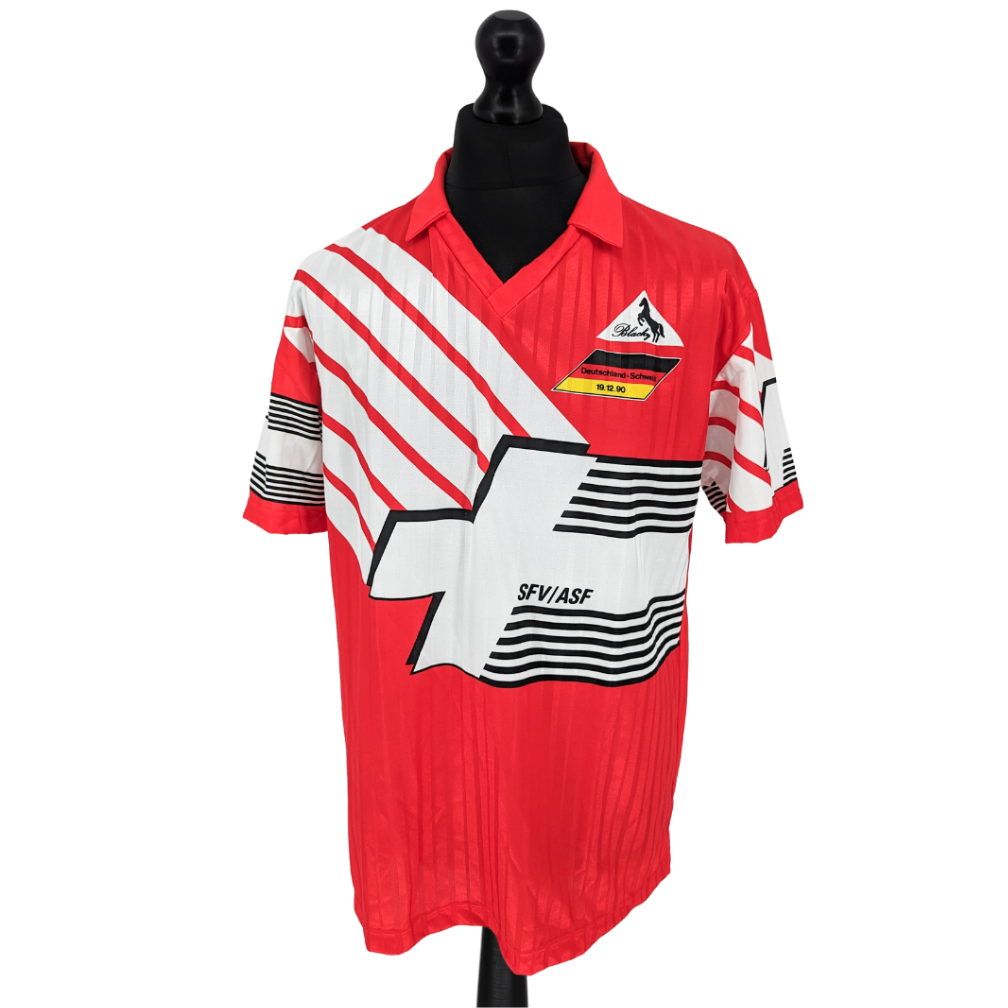 Switzerland 'vs Deutschland' home football shirt 1990/92 - (L)