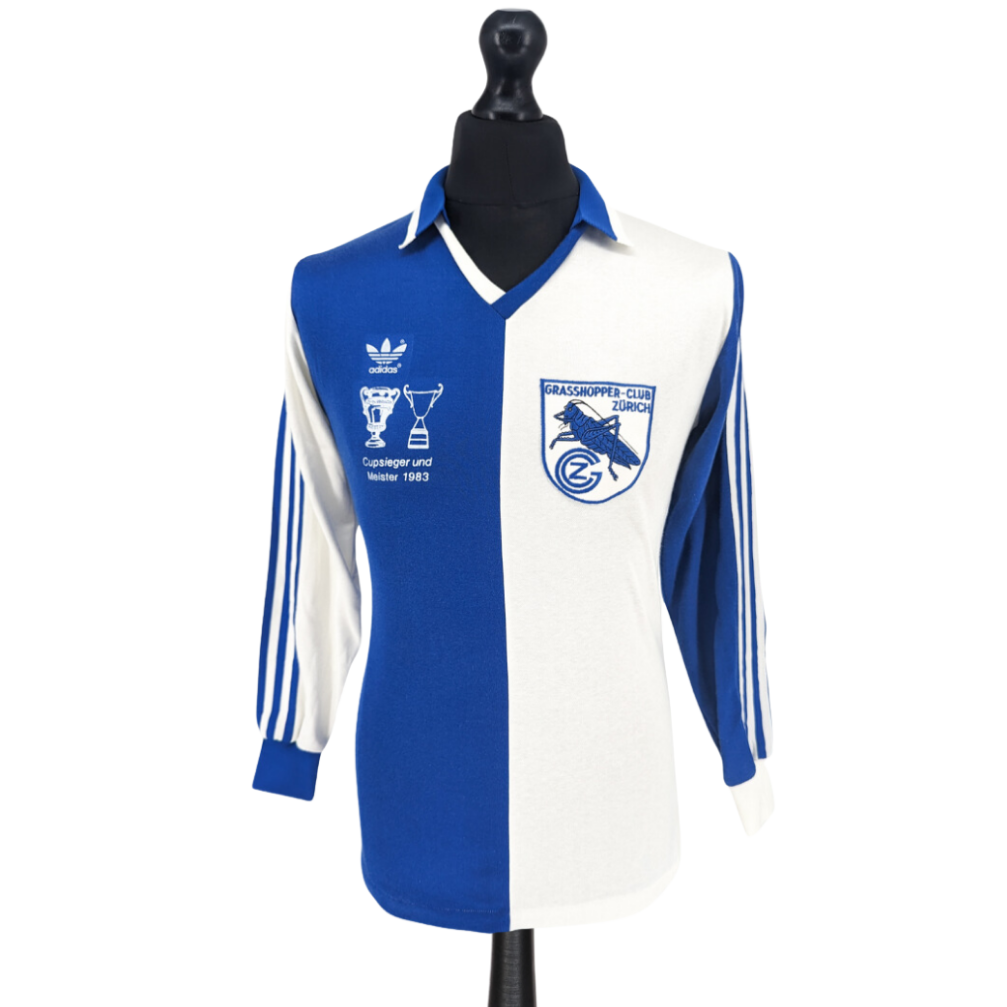 Grasshopper Club Zürich 'Cupseiger und Meister' home football shirt 1983