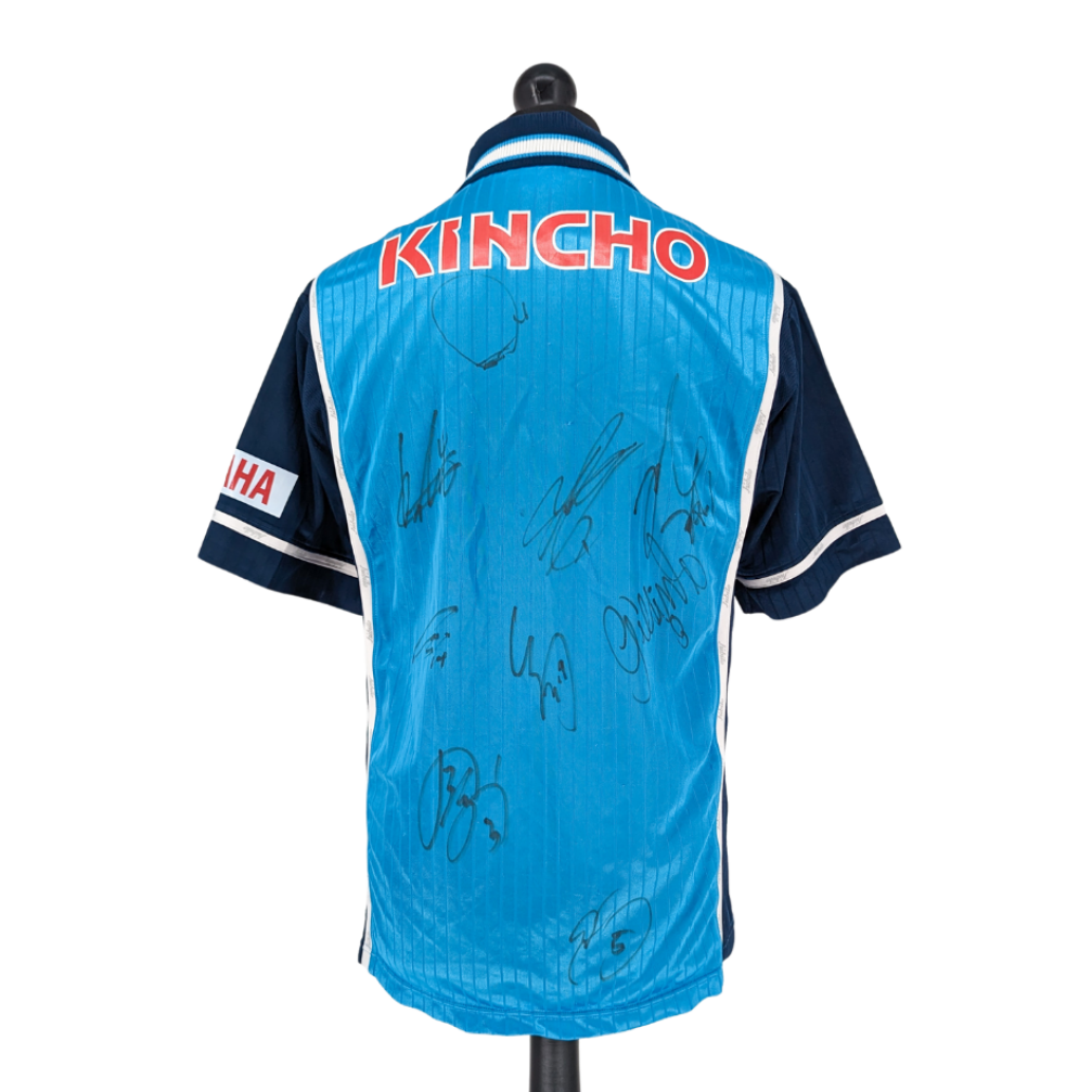 Jubilo Iwata signed home football shirt 2000/01
