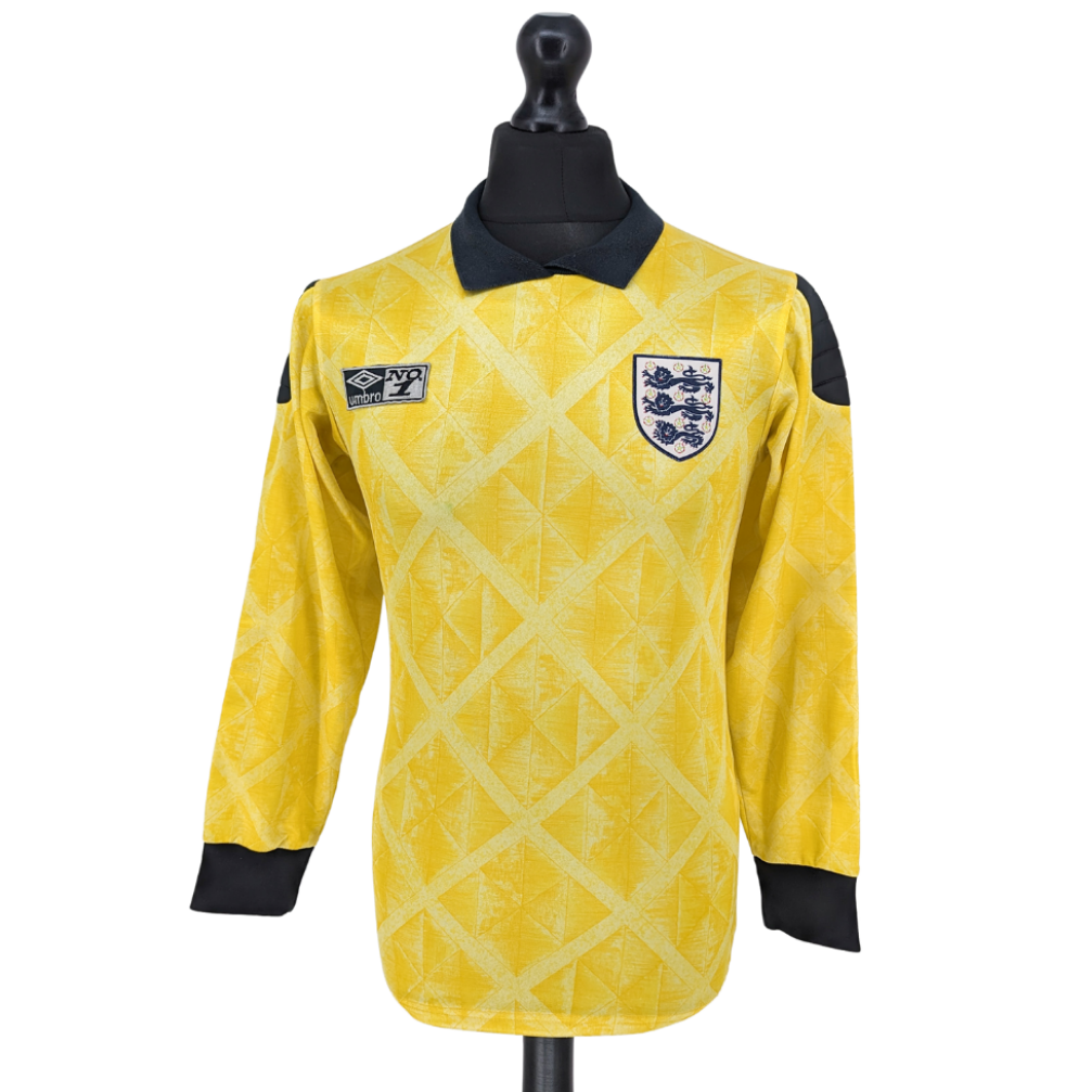 England goalkeeper football shirt 1990/91