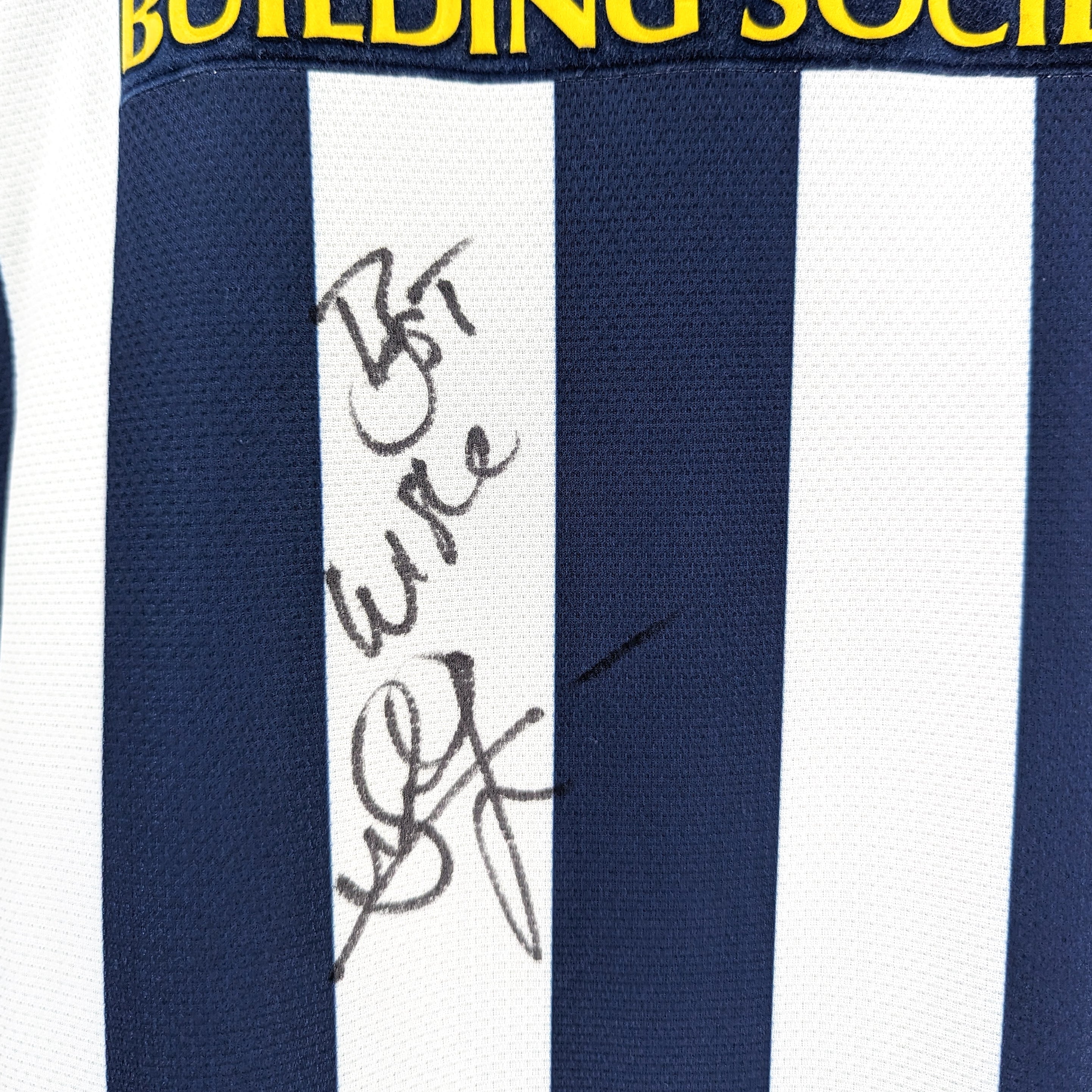 West Bromwich Albion signed home football shirt 2002/03