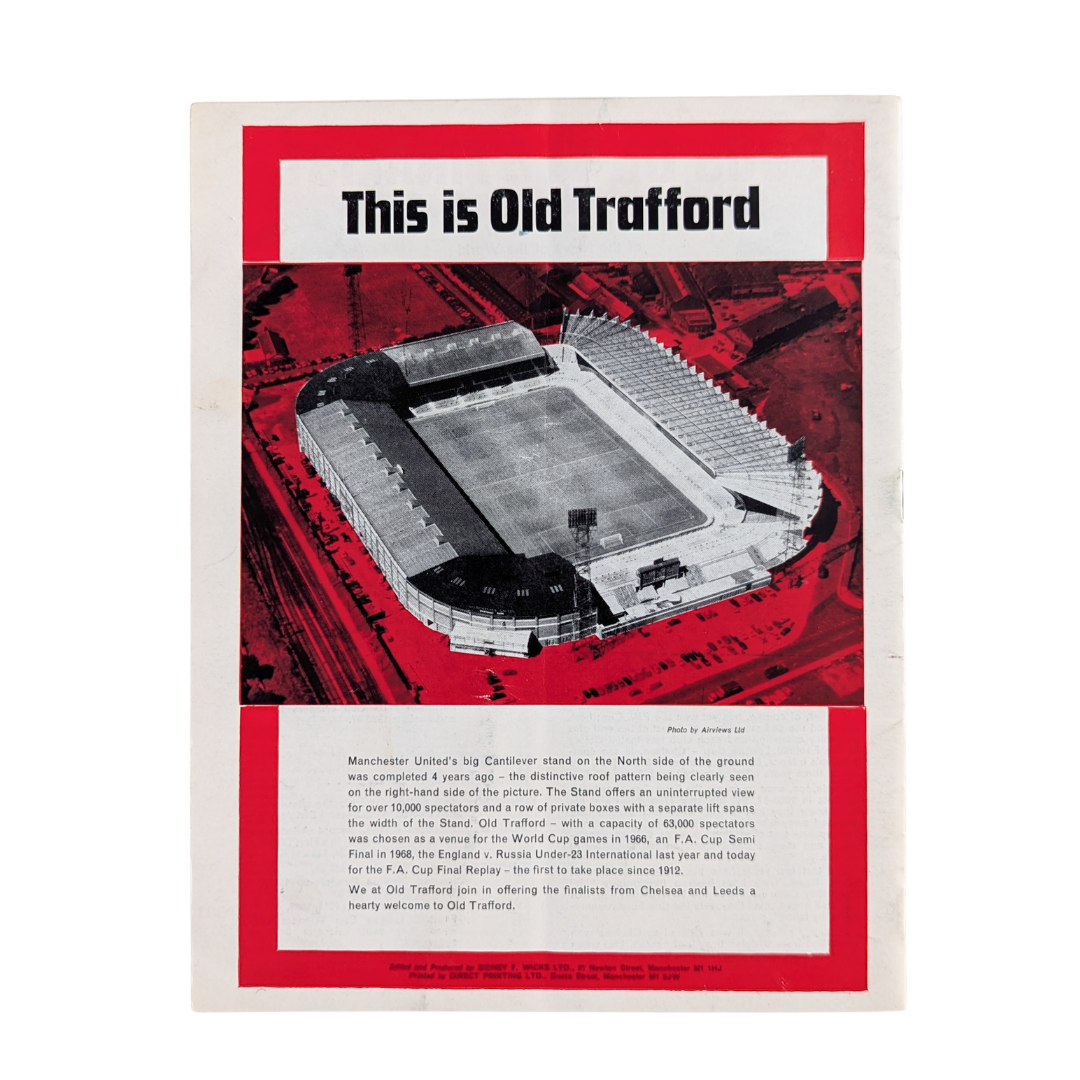 Fa Cup Final Replay 1970 - Chelsea vs Leeds United