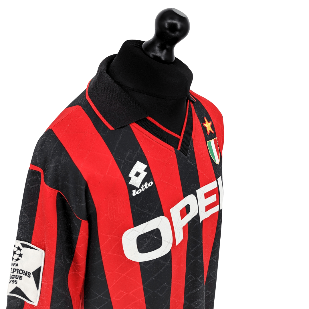 AC Milan european home football shirt 1994/95 - TSPN CalcioAC Milan european home football shirt 1994/95TSPN Calcio