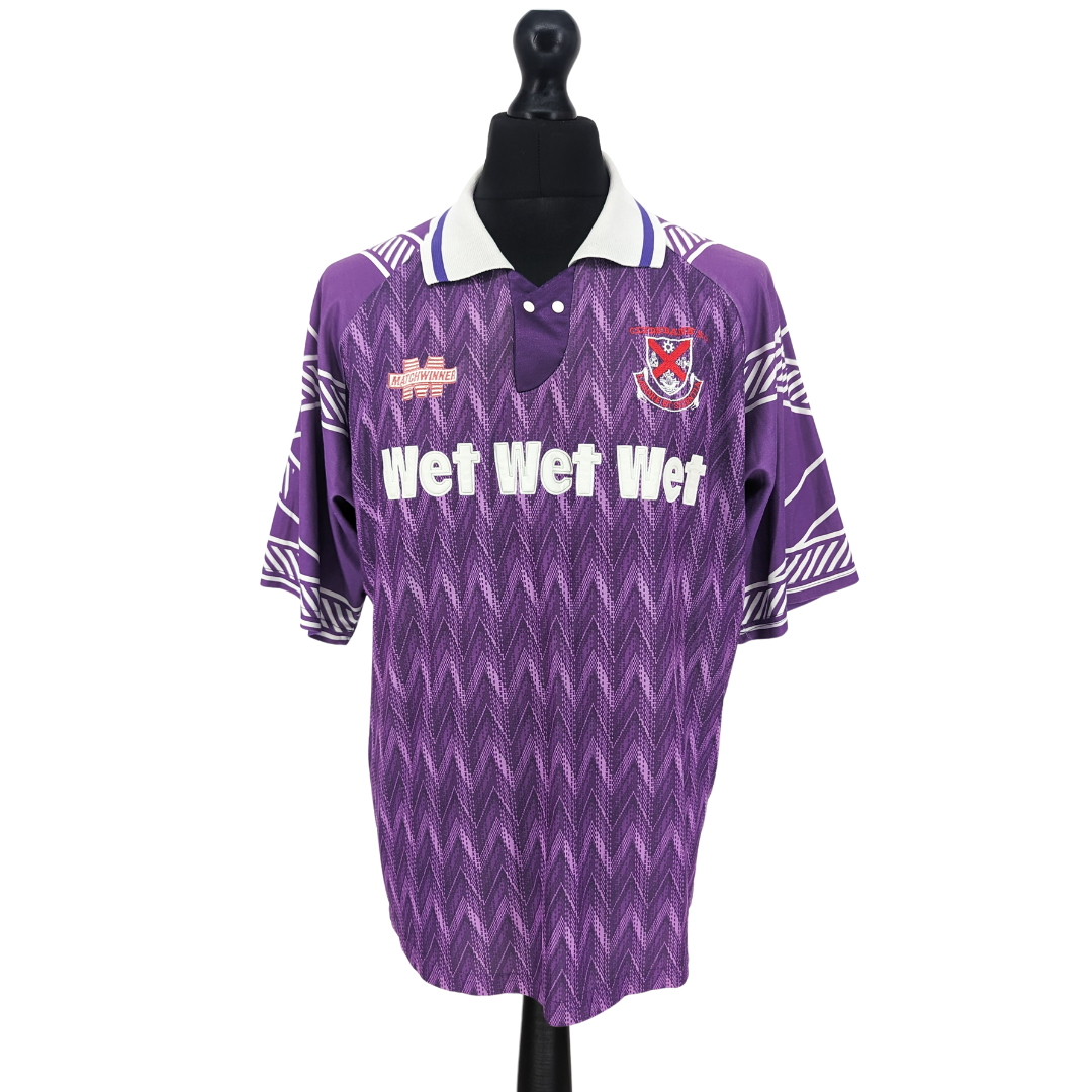 Clydebank away football shirt 1993/95