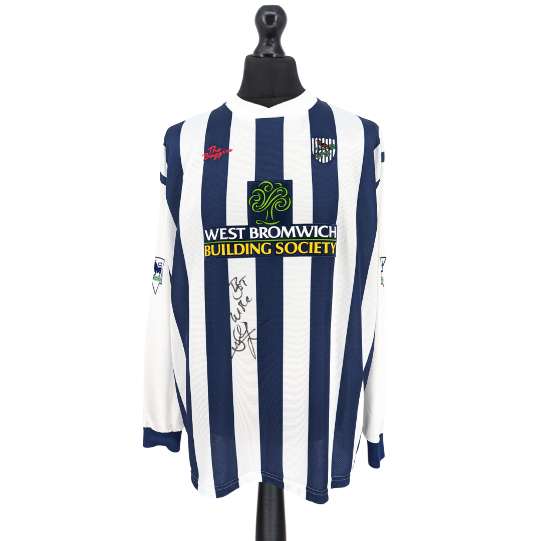 West Bromwich Albion signed home football shirt 2002/03
