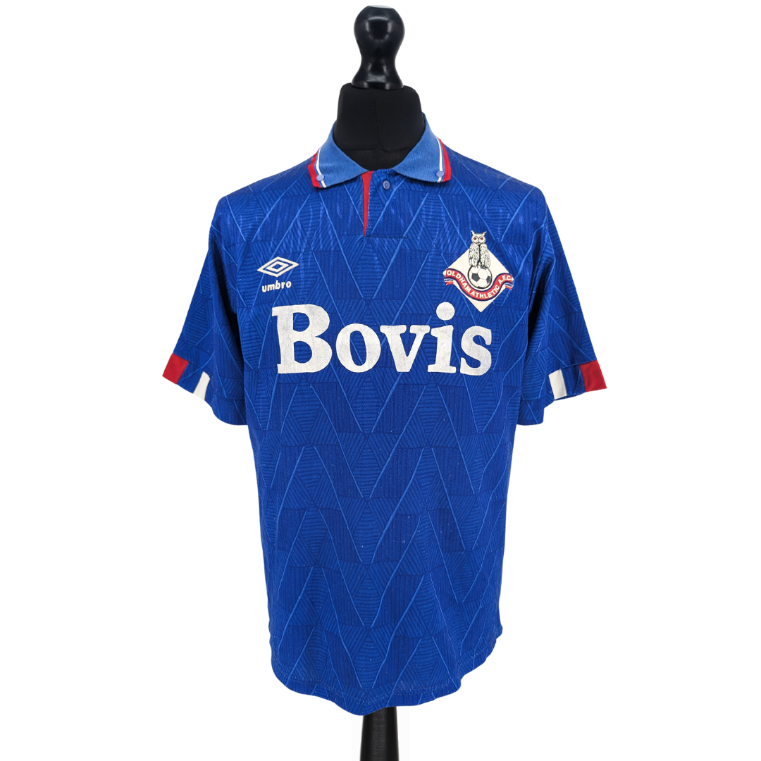 Oldham Athletic home football shirt 1989/91