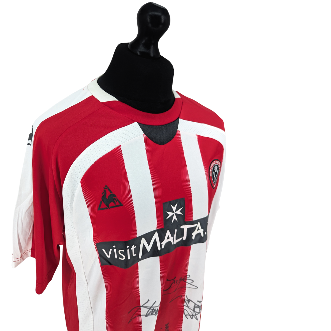 Sheffield United signed home football shirt 2008/09 - (L)